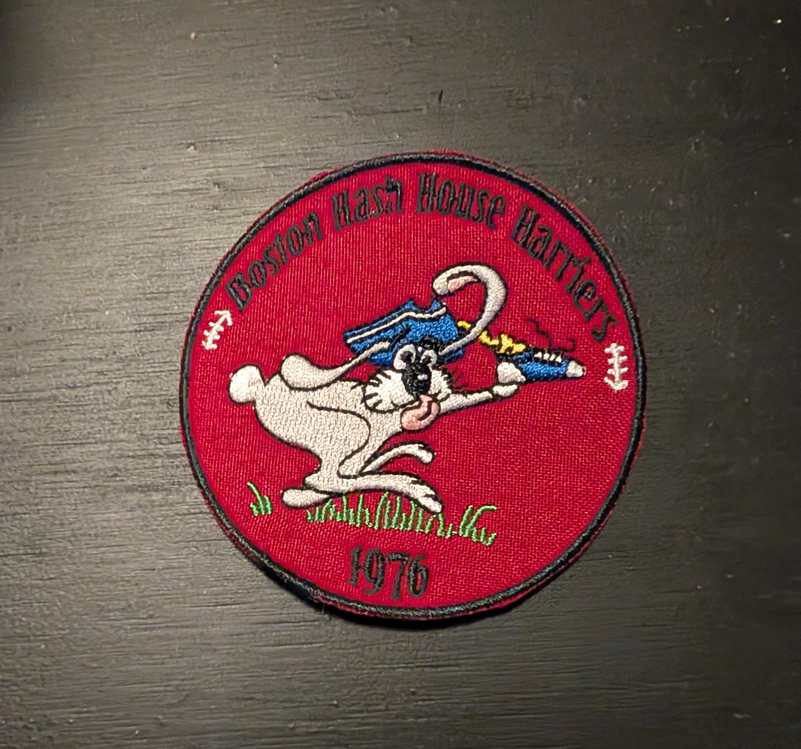 Round patch with the BH3 logo
